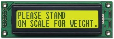 DISPLAY,LCD,20x2,PARALLEL,5V,YELLOW GREEN BACKLIT,STN-Y/G,TRANSFLECTIVE