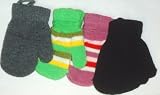 Mglv084 Set of Four Multicolor One Size Magic Mittens for Infants Ages 3-12 Months