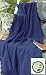 Cobalt Blue Eco2Cotton Afghan Throw Blanket 50