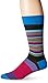 BUGATCHI Color Block Lines Mens Fancy Sock