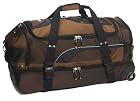 Ricardo Beverly Hills Essentials 30-inch Two Compartment Rolling Duffle, Mustang Brown