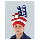 Plush Peace Hand Hat Adult