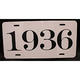1936 YEAR LICENSE PLATE 