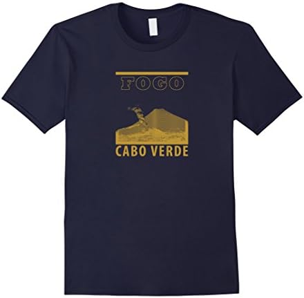 Men's Fogo Volcano  (Cape Verde) T-Shirt v2 Medium Navy