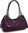 Large ''Leaflet'' Satchel - Black, Dark Coffee, Red or Purple