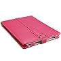 M-Edge Platform Genuine Leather Kindle Jacket (Fits 6" Display, Latest Generation Kindle), Pebbled Fuchsia