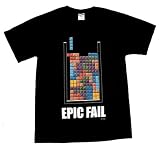 Tetris Epic Fail Classic Retro Video Game T-Shirt Tee