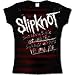 Slipknot 'Red Stripes' Women's / Juniors black t-shirt