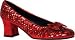 Womens Red Sequin Dorothy Costume Shoes