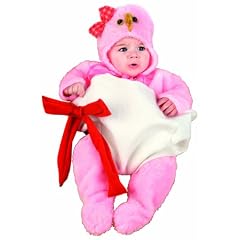 Limit Sport MB296 G.0 - Babykost�m Babysack Huhn Rosa 3-teilig (Hut-Overall-Ei)