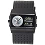 Vestal Unisex MCW026 Monte Carlo Ion Plated Black Leather Digital Watch