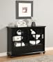 Black Buffet with Sliding Doors