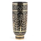 Black and Gold Frieze Slipware Vase (Limited Edition)||RF10F