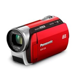 Panasonic SDR-S26 SD Camcorder (Red) by Panasonic