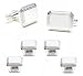Rectangular Sterling Silver Cufflinks & Tuxedo Stud Set