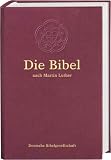 Die Bibel nach Martin Luther, mit Apokryphen, Leinenausgabe burgunderrot (Nr.1544)