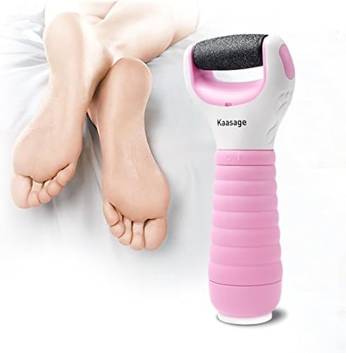 Kaasage Electronic Pedicure Foot File Callus Remover Foot Care Tool Shaves Dead Hard Cracked Rough Skin on Feet Pink Color