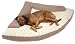 Corner Bolster Bed - Khaki with Oatmeal Berber