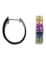 Asher Collection: Rainbow Sapphire Earrings