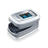 Beurer PO30 Fingertip Pulse Oximeter, Blood Oxygen Saturation and Pulse Rate Monitor, Instant Reading, w/Carrying Case