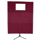 Auralex MAX211BUR MAX-Wall 211 in Burgundy; 2- 20×48x4.75 Panels; 1- 20×48x4.75 Window Section in Clear Plexiglass Only; 1- MAX Stand