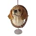 Beagle in a Dog Collar Wreath Ornament