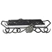 Grasslands Road Vineyard Marble Tray with Metal Scrollwork Stand, Black and White