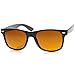 zeroUV - Blue Blocking Driving Horn Rimmed Sunglasses Amber Tinted Lens