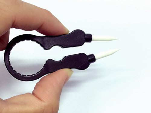 1PC Heating Resistant RDA Tank Coil Adjustment Spinner Tool Insulated Ceramic Tweezer (BLACK)