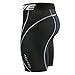 New 022 Skin Tights Compression Base Layer Black Running Short Pants Mens