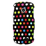 Hard Snap on Plastic RUBBERIZED With RAINBOW DOTS Design Sleeve Faceplate C ....