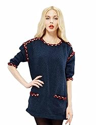 Off the Shoulder Elbow Length Sleeves Cotton/Polyester/Spandex/Tweed/Wool/Knit  Dress