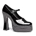 5 Inch Women's Sexy Mary Jane Shoes Mid Platform Chunky Heel Shoe Size: 13 Colors: Black Sales