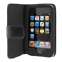 Folio Wallet Leather Case for Apple iPod Touch 3rd Generation (Black)