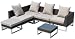 Ambientehome 6tlg. Loungegruppe Tunis II Polyrattan gold / braun 63821