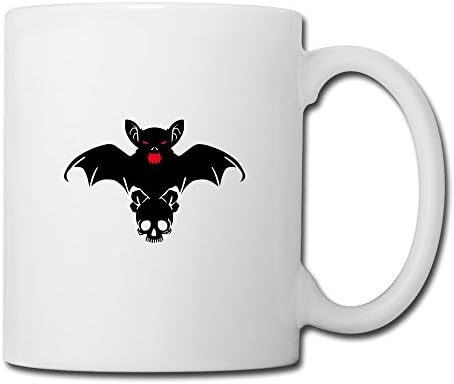 Nuodi Ge Unique Design Seize Skull Bat Coffee Mug