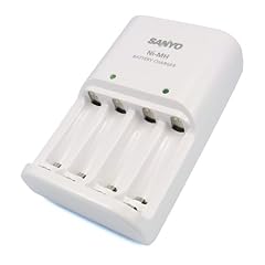 Sanyo eneloop Ladeger�t MQN04 & 4x Sanyo Advanced Akku AA Einzelzelle HR-3U mit 2700 mAh incl. Weiss - More Power + Transportschutzbox