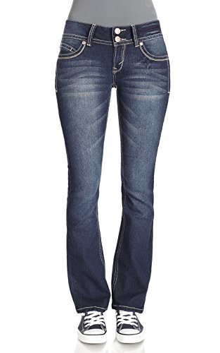 WallFlower Juniors Luscious Curvy Basic Bootcut Jeans in Scarlett Size: 5