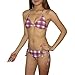 2PC SET Swim Wear: Womens Buffalo Comfortable & Soft, Top & Bottom Dri-Fit Surf Bikini Swimsuit - Multicolor (Size: XS)