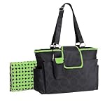 Out 'n About Tonal Dot Diaper Bag by Carter's - Green Dot