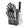 J.A. Henckels 17-pc. Fine Edge Synergy Knife Set with Graphite Block - Black/ Steel