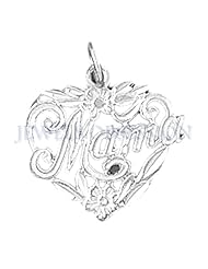 Rhodium-Plated 925 Sterling Silver #1 Mama Pendant