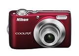 Nikon Coolpix L22 Digitalkamera (12,0 Megapixel, 3,6-fach Weitwinkelzoom, 7,5cm (3,0-Zoll) Display) rot - 