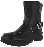 HARLEY DAVIDSON Cannon Pull On Mens Leather Boots Shoes Motorcycle Riding Black