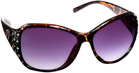 Kleo Women's Rhinestone Fashion Sunglasses (Demi)