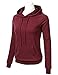 FLORIA Women Long Sleeve Soft French Terry Pullover Casual Hoodie Top