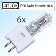 EIKO EYB 82V/360W T3-1/2 G5.3 Base Overhead Projector Bulb Bundle of 6