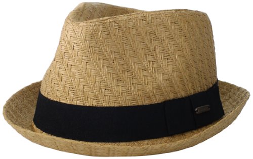 Van Heusen Men's Straw Fedora Hat with Grosgrain