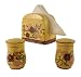 3pc Set Salt & Pepper shakers Napkin Holder Tuscany Garden Decor
