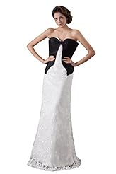 Sleeveless Satin/Silk/Taffeta Backless Lace Sweetheart Evening Dress 